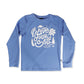 Hello Stranger Girls Long Sleeve Tee Blueberry