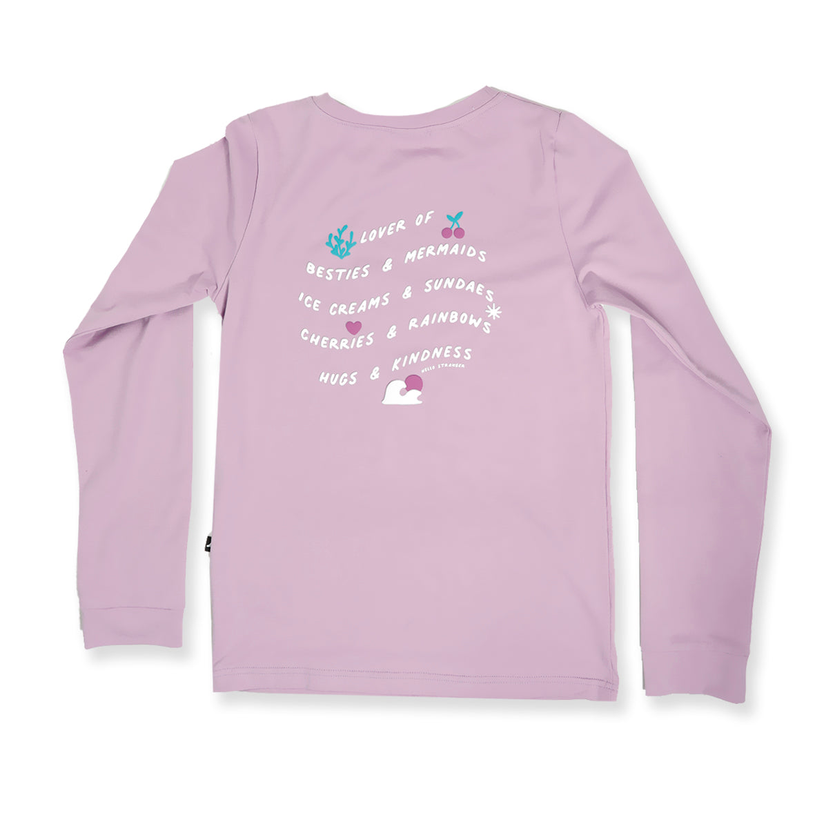 Hello Stranger Besties Long Sleeve Tee Purple