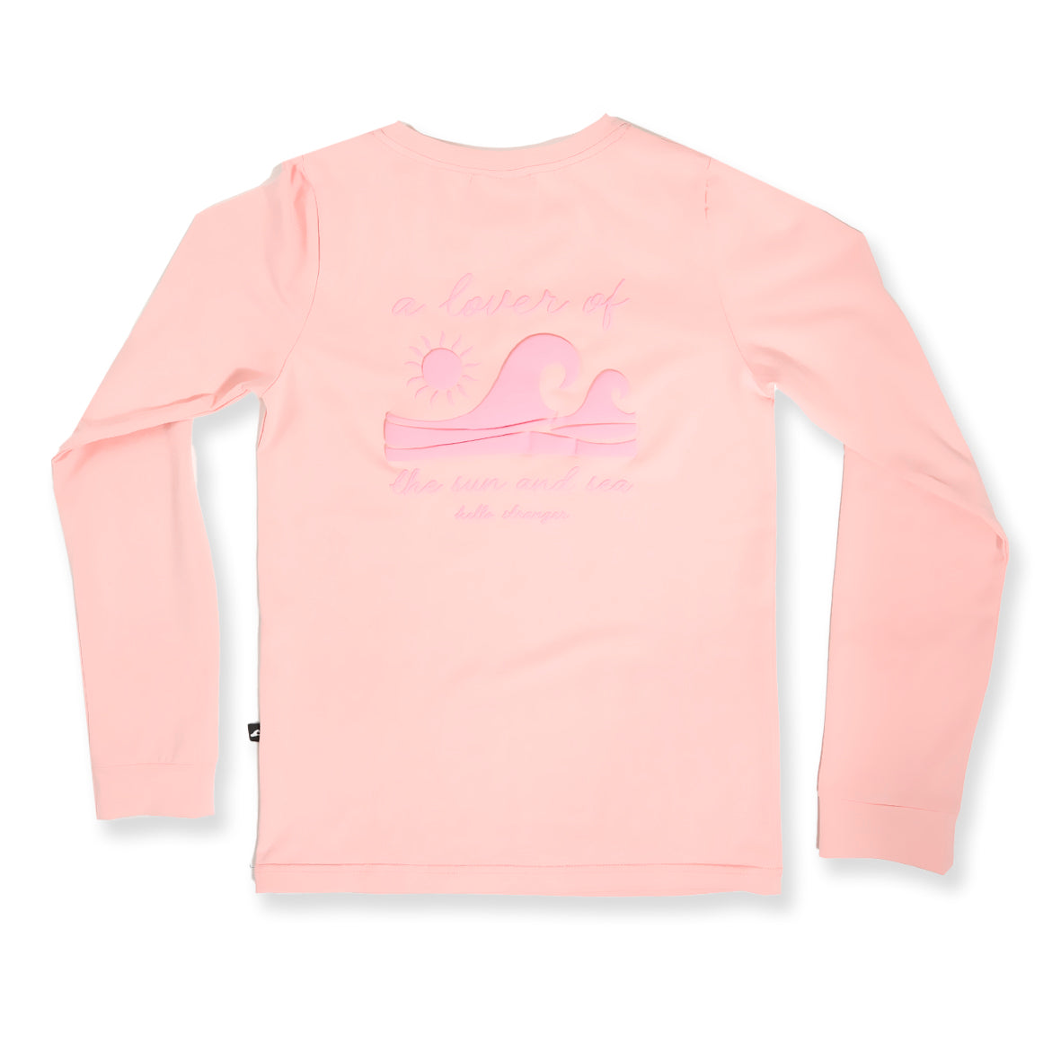 Hello Stranger Lovers Long Sleeve Tee Light Pink
