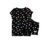 Hello Stranger Girls Summer PJS Black Dot