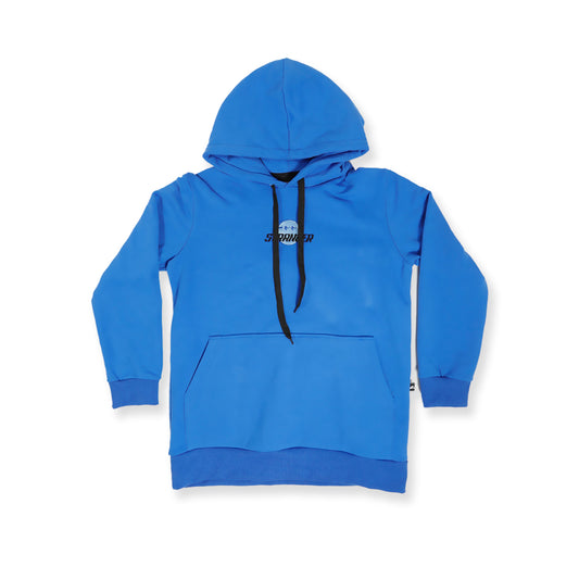 Hello Stranger Smiley Pocket Hood Blue