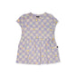 Hello Stranger Daze Short Sleeve Tee Purple Check
