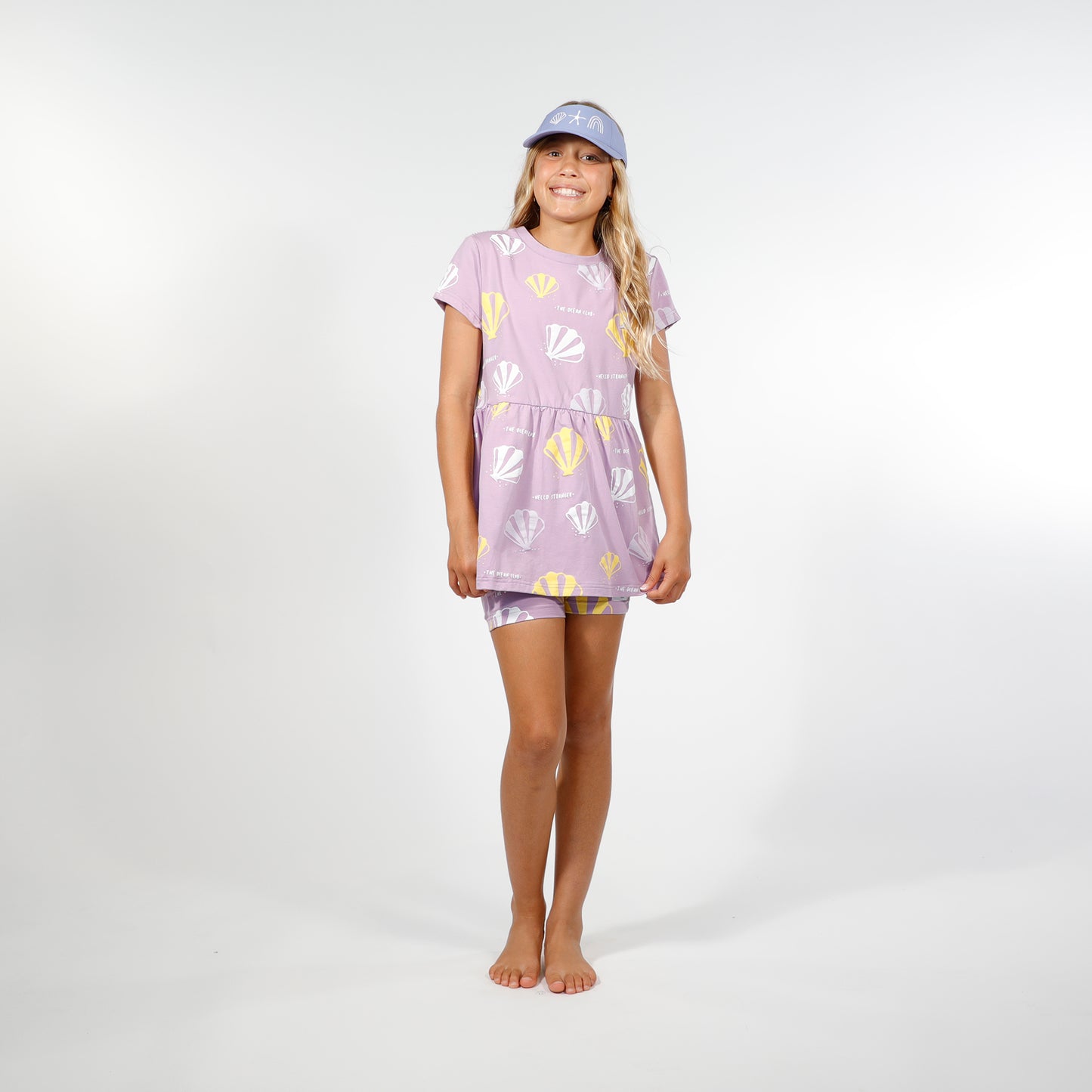 Hello Stranger Daze Short Sleeve Tee Purple Shell