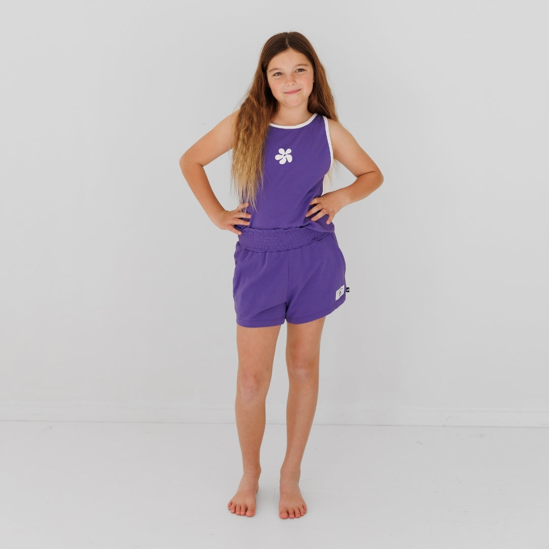 Hello Stranger Playful Short Purple