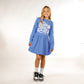 Hello Stranger Long Sleeve Monday Dress Blueberry