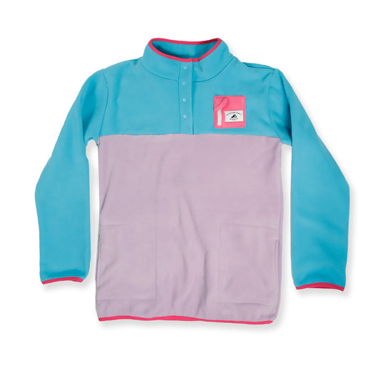 Hello Stranger Adventure Fleece Turquoise Purple