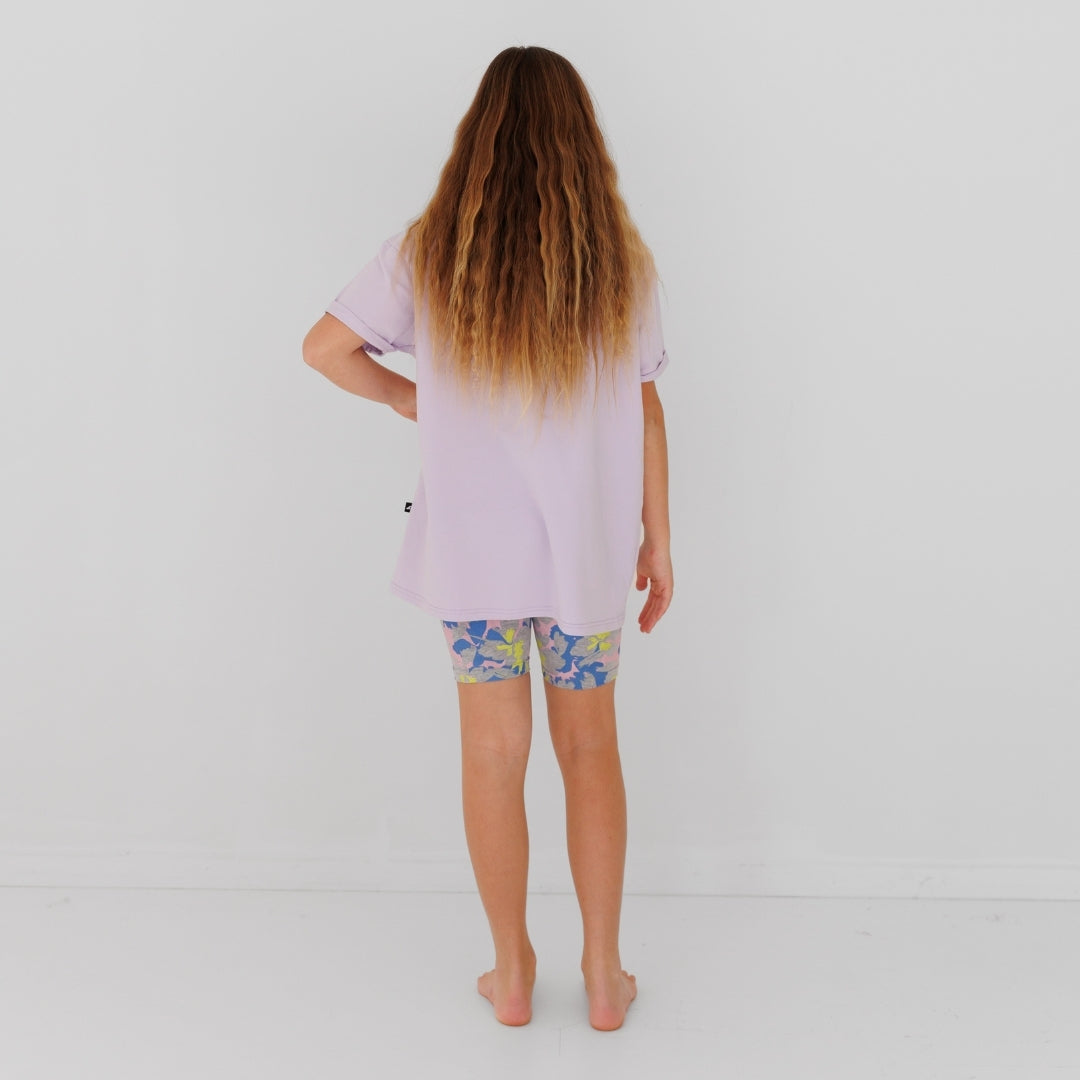 Hello Stranger Holiday Vibes Bailey Short Sleeve Tee Lilac