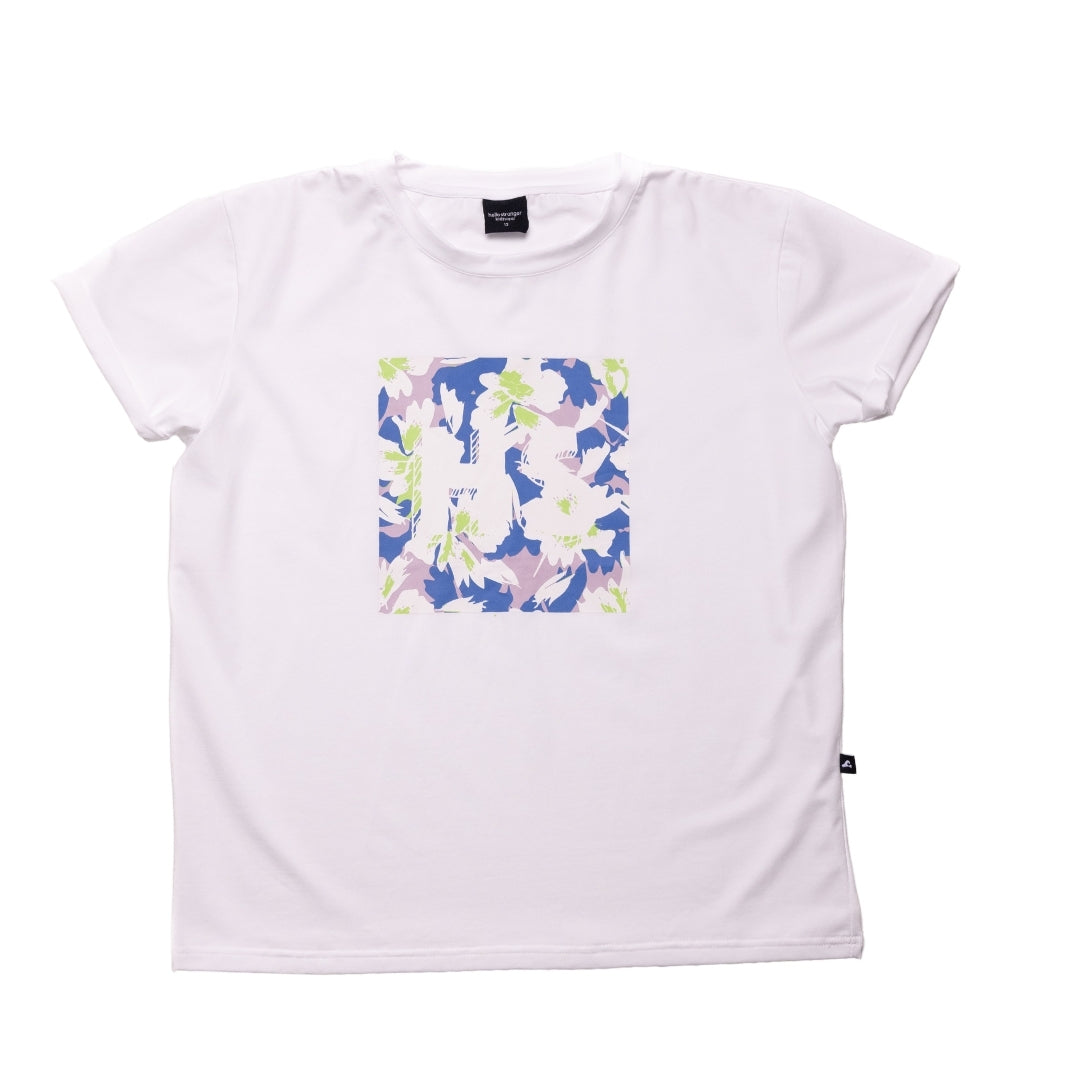 Hello Stranger Island Vibes Bailey Short Sleeve Tee White