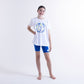 Hello Stranger Island Vibes Bailey Short Sleeve Tee White