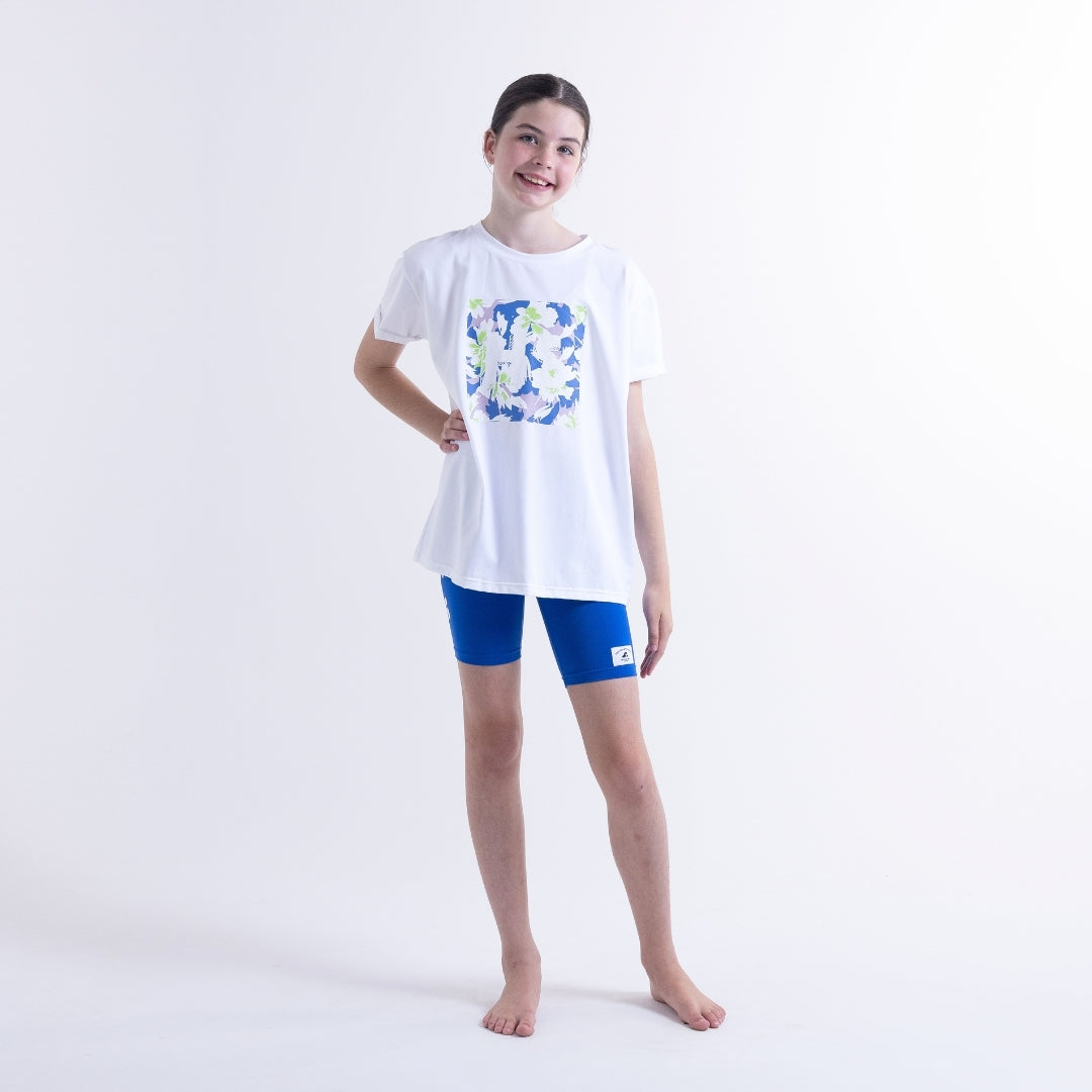 Hello Stranger Island Vibes Bailey Short Sleeve Tee White