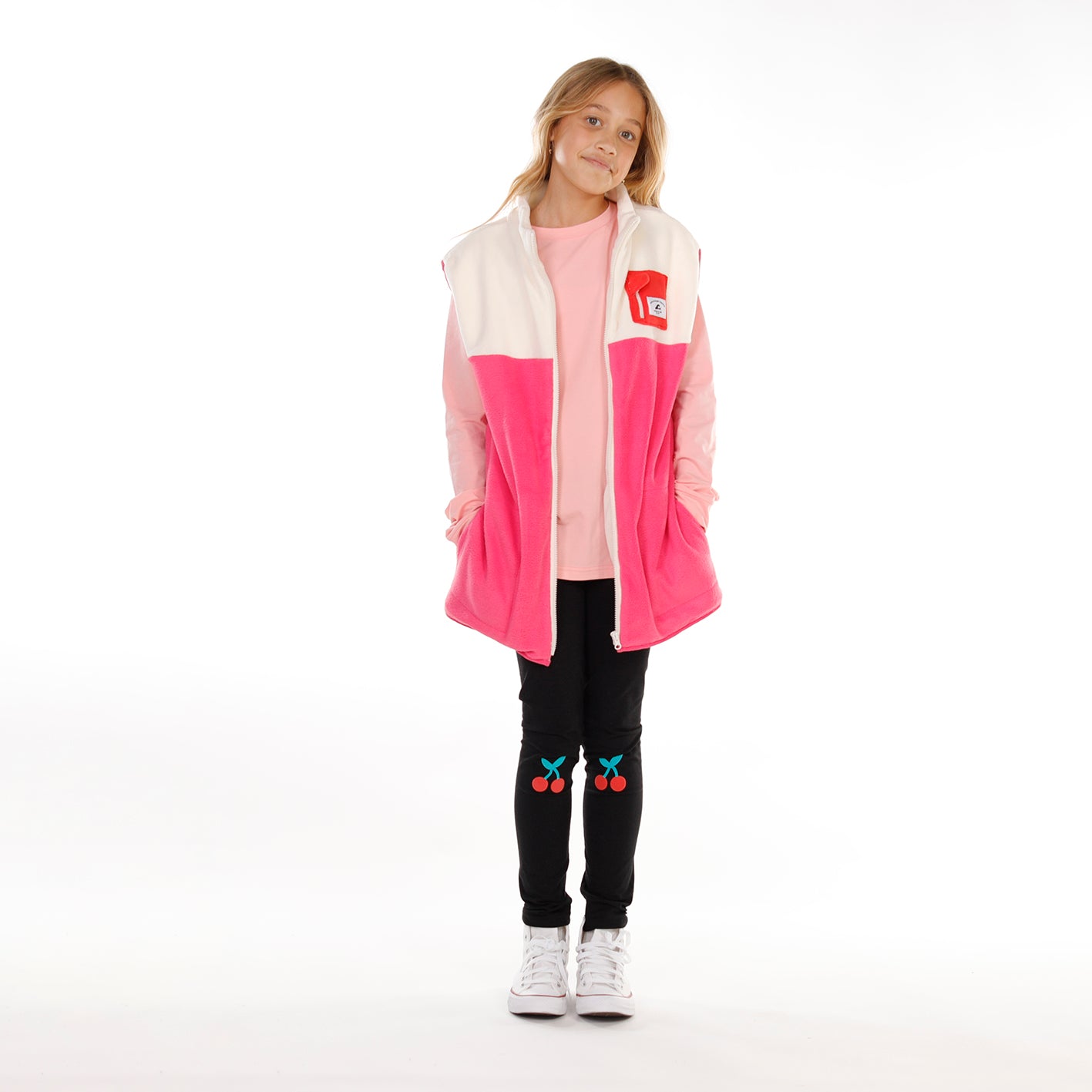 Hello Stranger Everything Vest Cream Pink