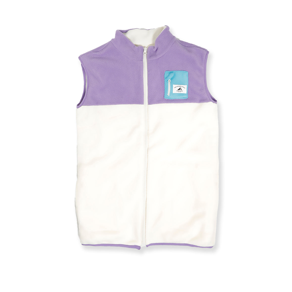 Hello Stranger Everything Vest Purple Cream