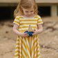 Nature Baby Seaside Dress Golden Sea Stripe