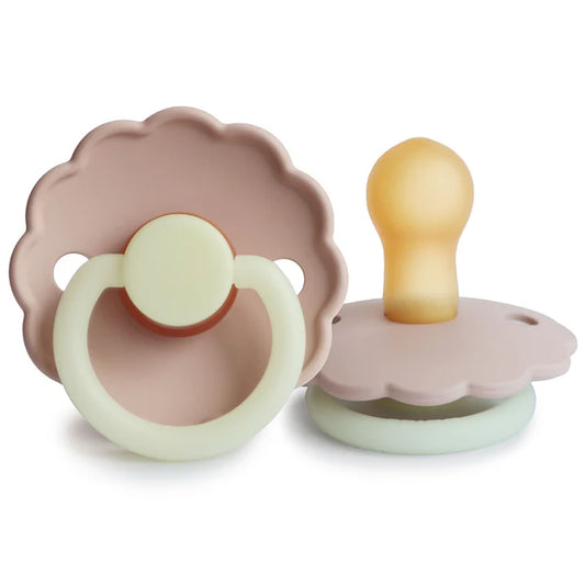 FRIGG Daisy Natural Rubber Pacifier Blush Night