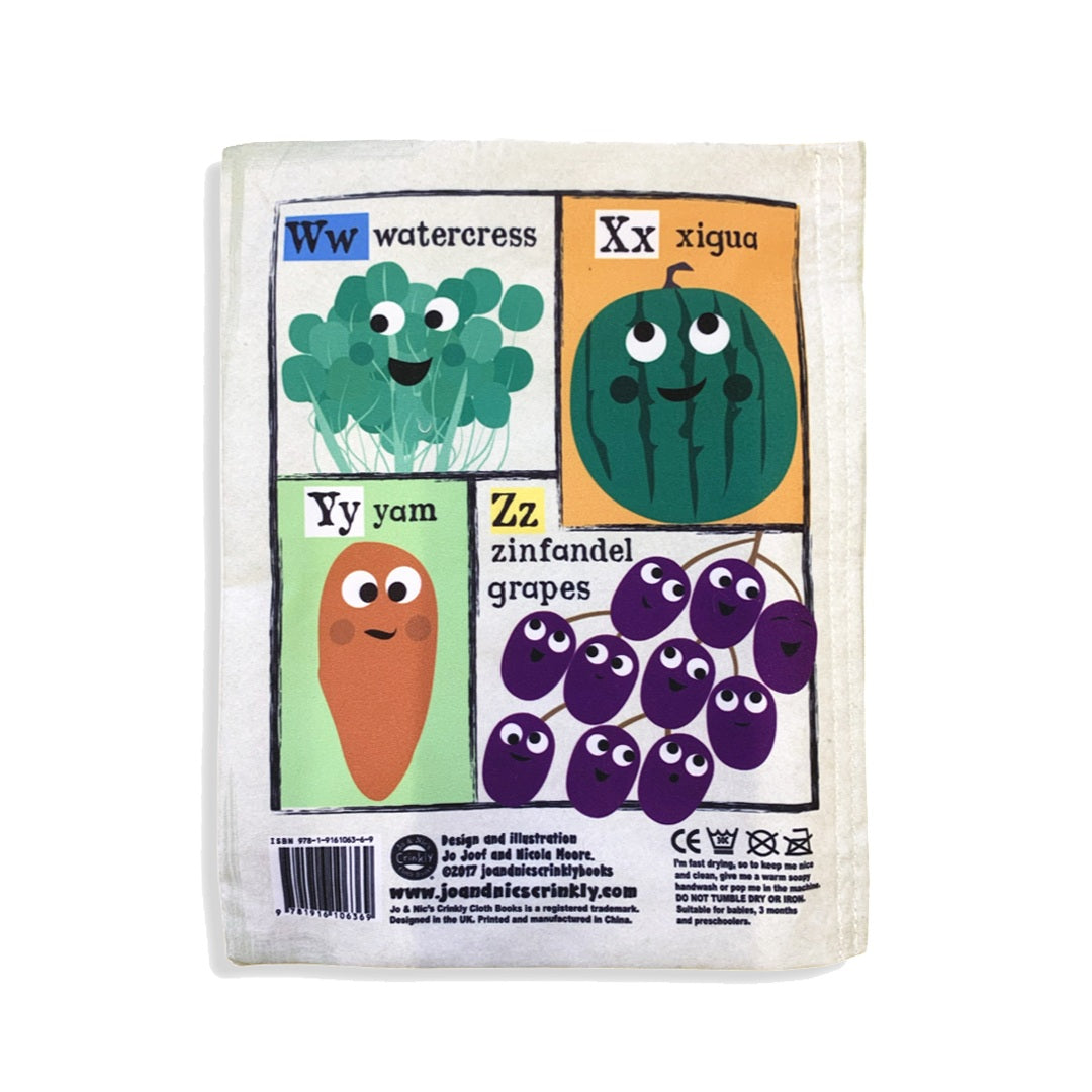 Crinkly Cloth Book Fruit & Veg A-Z