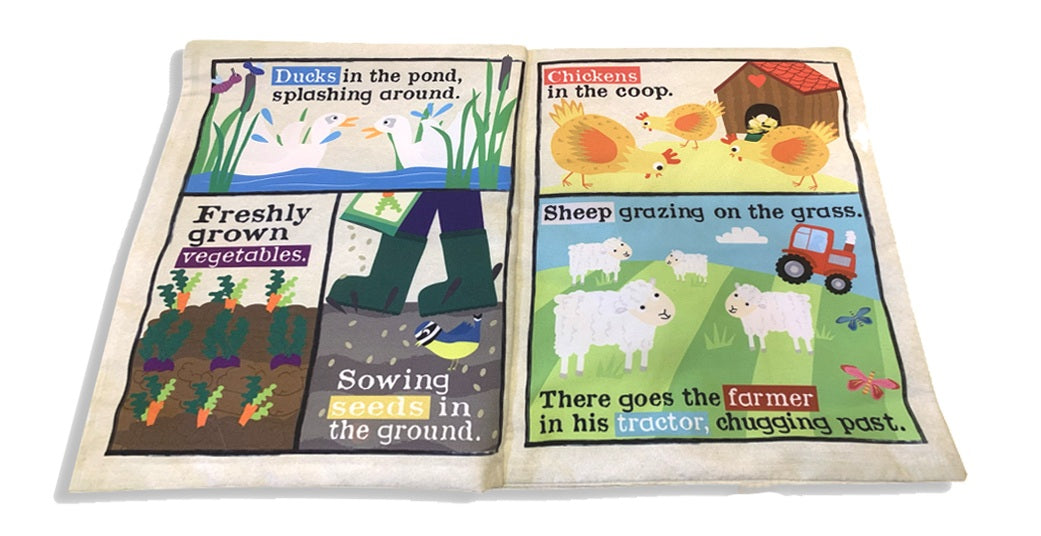 Crinkly Cloth Book Farm Animals