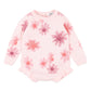 Minihaha Baby Orchard Bloom Organic Knitted Bodysuit Pale Pink