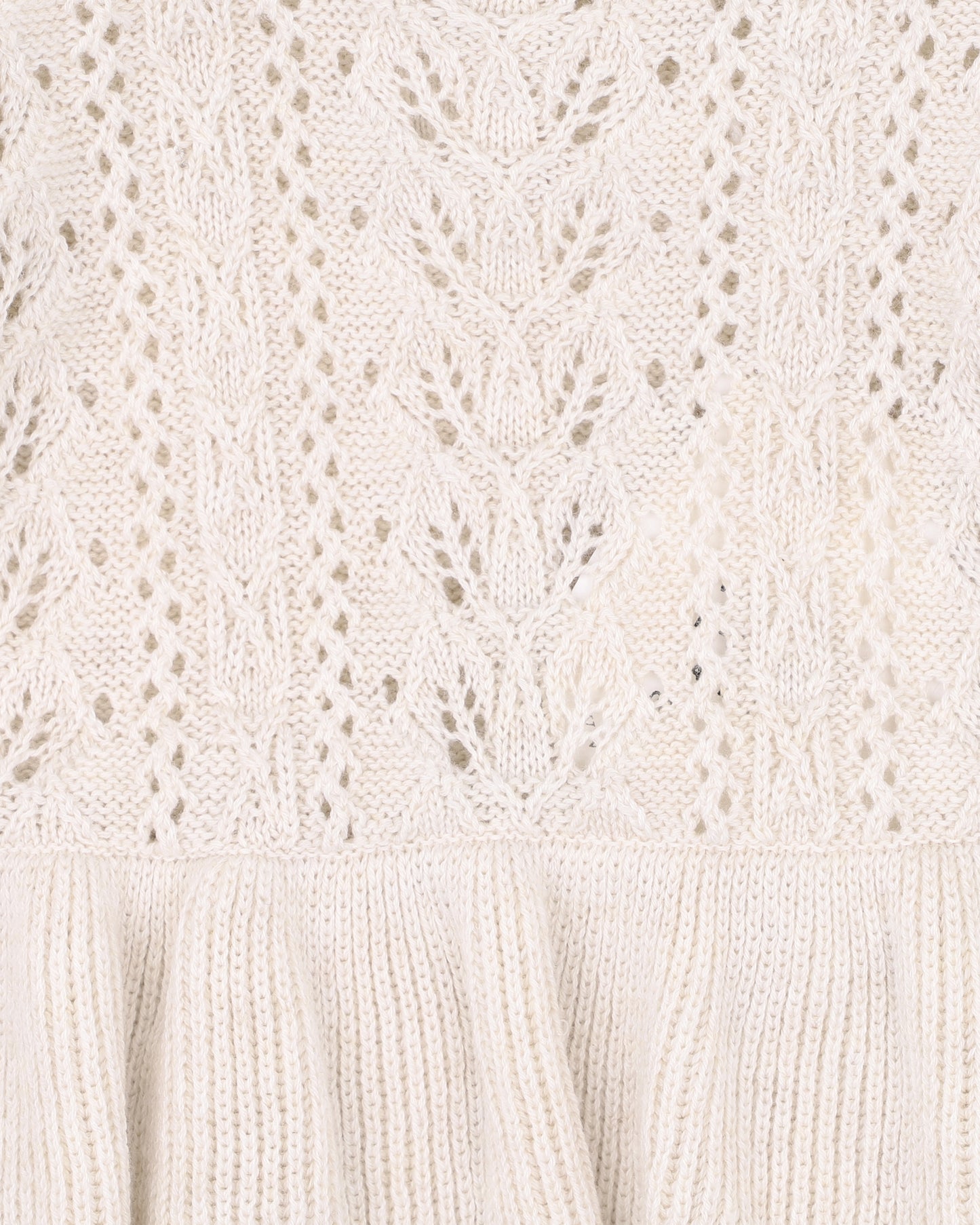 Minihaha Baby Wild Garden Knitted Overlay Bodysuit Oat Meal