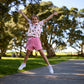 Kissed By Radicool Kids Frill Short In Petal Pink