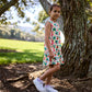 Kissed by Radicool Tropical Jungle Sleeveless Frill Dress
