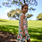 Kissed by Radicool Tropical Jungle Sleeveless Frill Dress