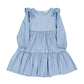 Radicool Ruffle Chambray Dress