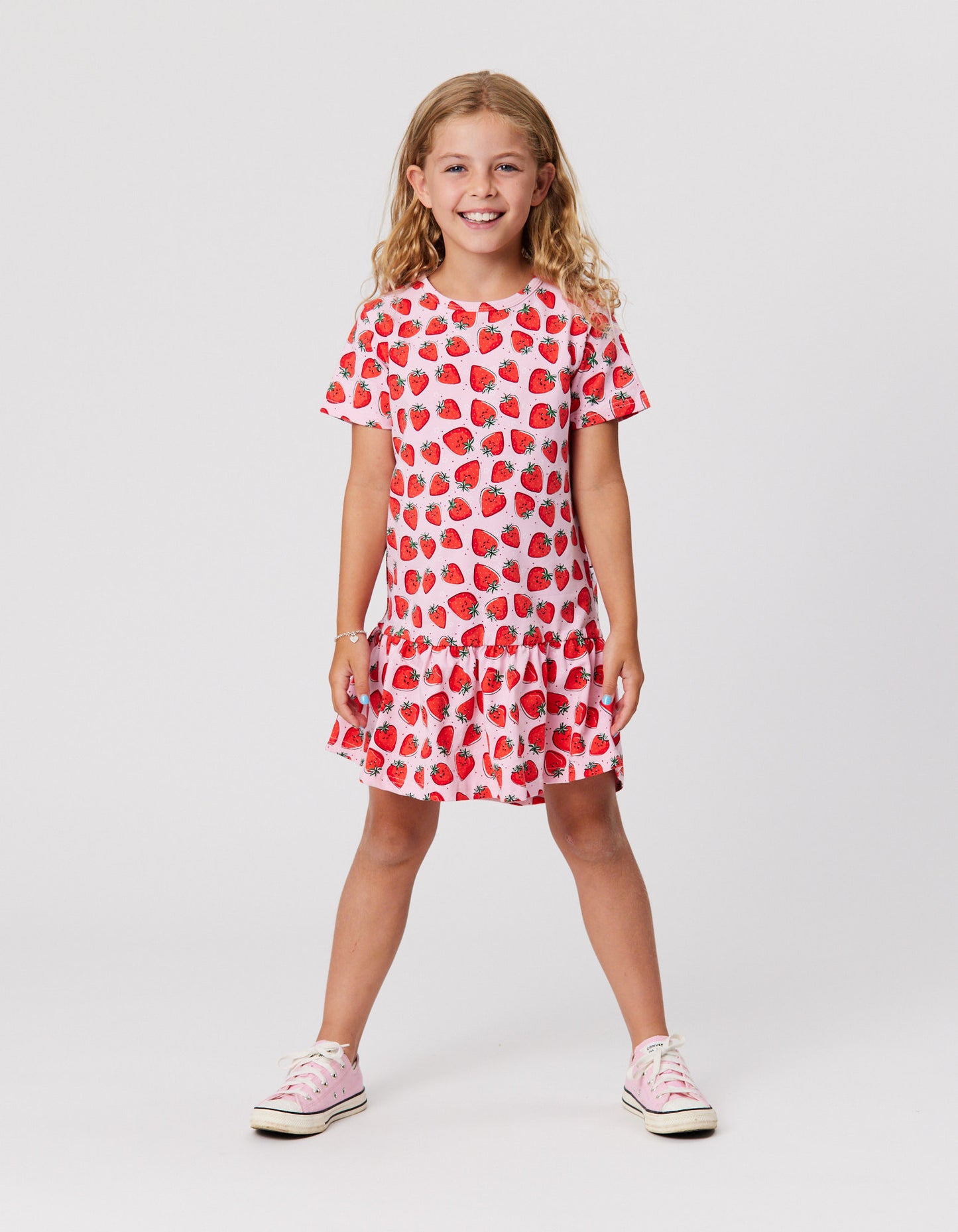 Radicool Strawberry Crush Frill Dress