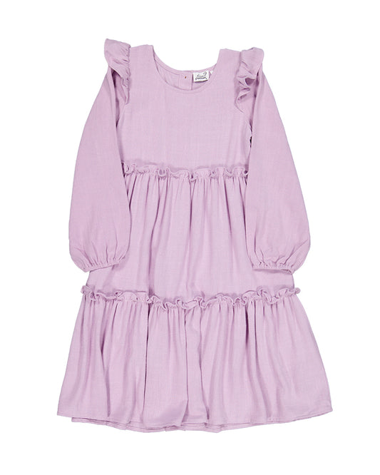 Radicool Ruffle Dress in Mauve