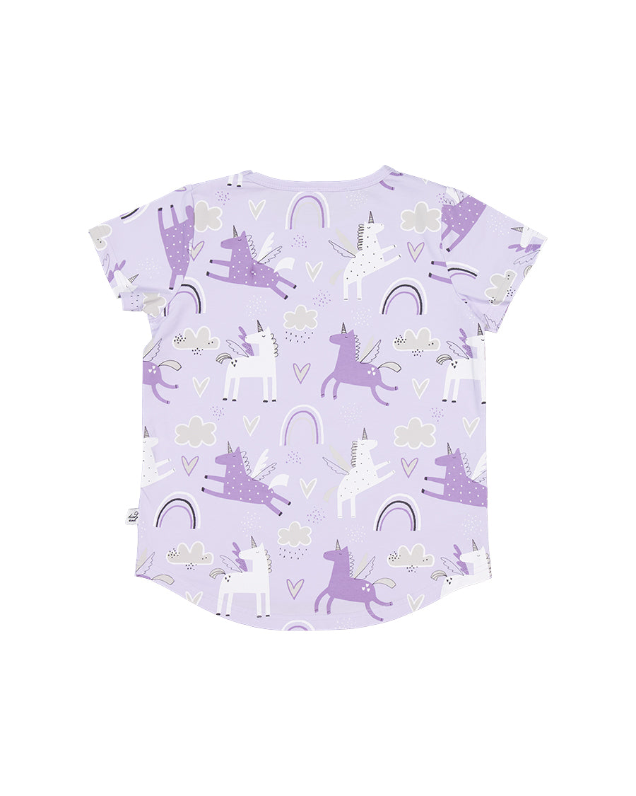 Kissed By Radicool Kids Magical Unicorns Short Sleeve Tee