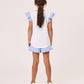 Kissed By Radicool Kids Ladybird Gingham Frill Short Sleeve Tee