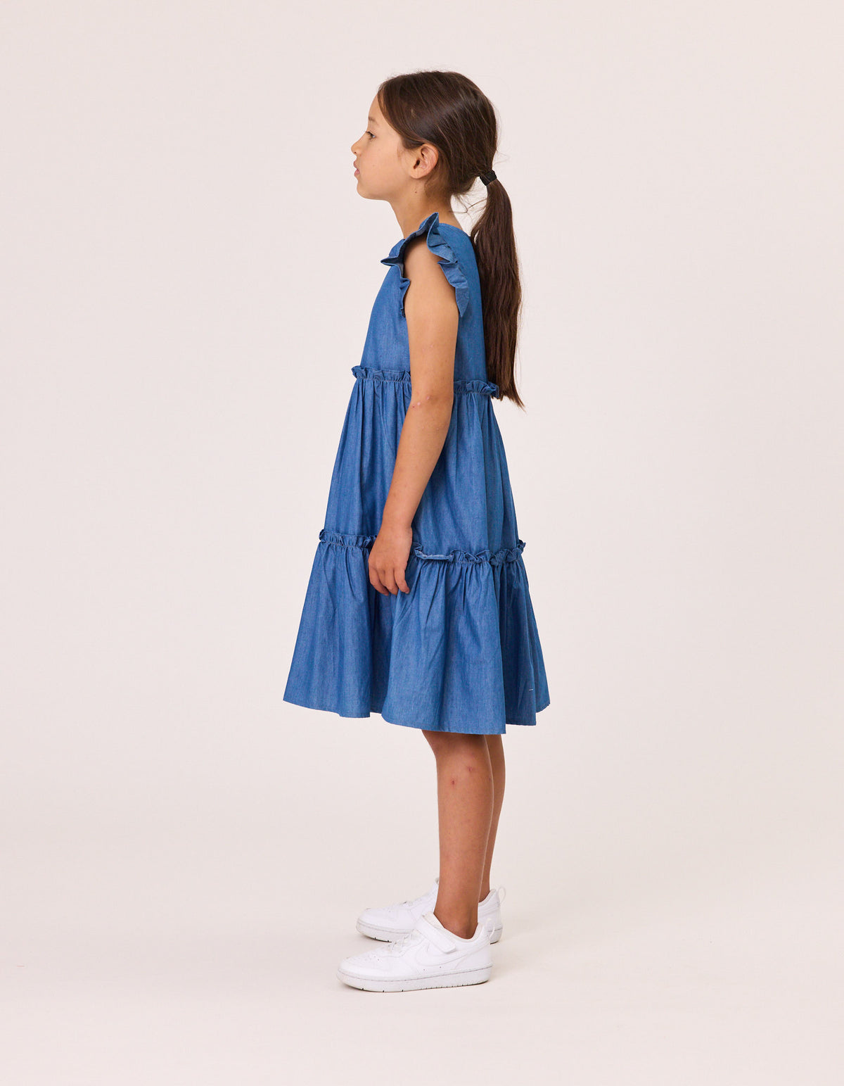 Kissed By Radicool Kids Jasmine Dress in Chambray