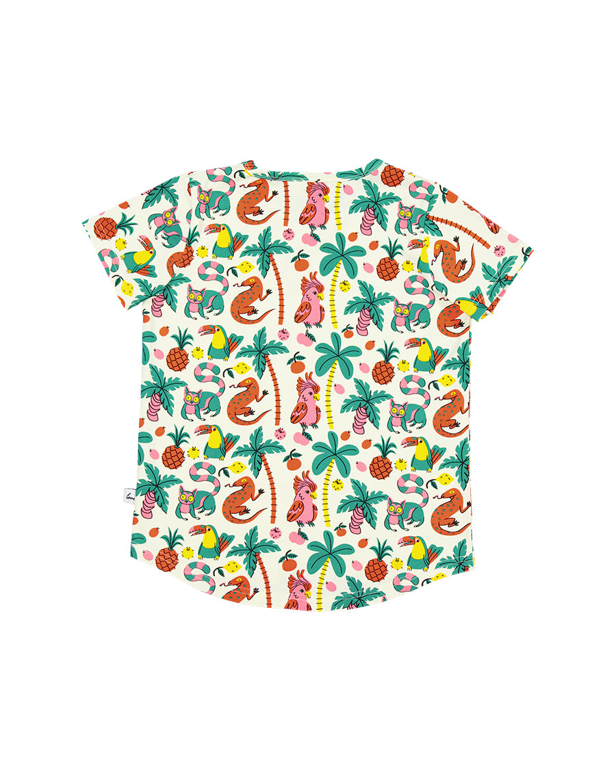 Kissed by Radicool Tropical Jungle Short Sleeve Tee