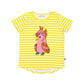 Kissed by Radicool Parrot Stripe Short Sleeve Tee