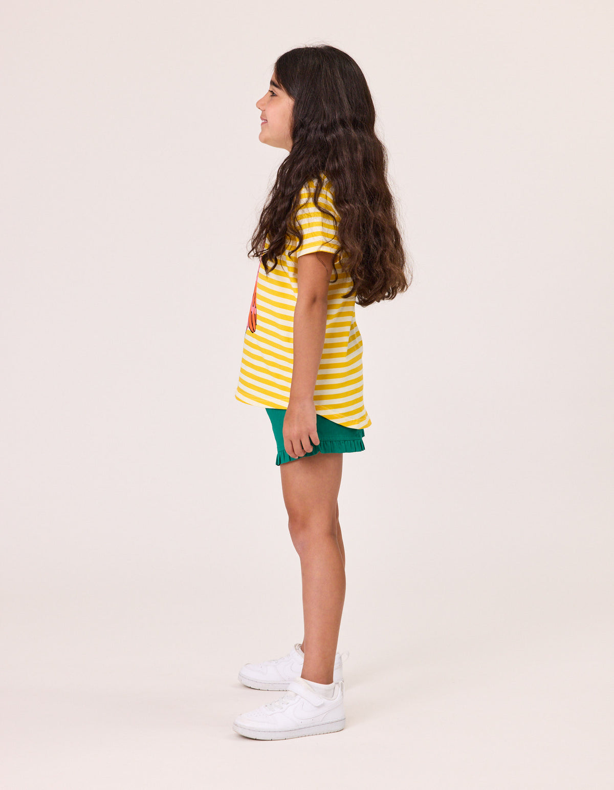 Kissed by Radicool Parrot Stripe Short Sleeve Tee