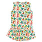 Kissed by Radicool Tropical Jungle Sleeveless Frill Dress
