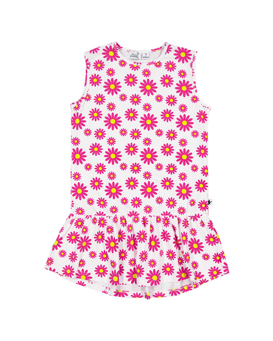 Kissed by Radicool Daisies Sleeveless Frill Dress