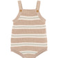 Minihaha Wildlings Stripe Knitted Bodysuit Neutral
