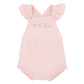 Minihaha Madelyn Hand Embroderie Organic Knitted Bodysuit Pale Pink