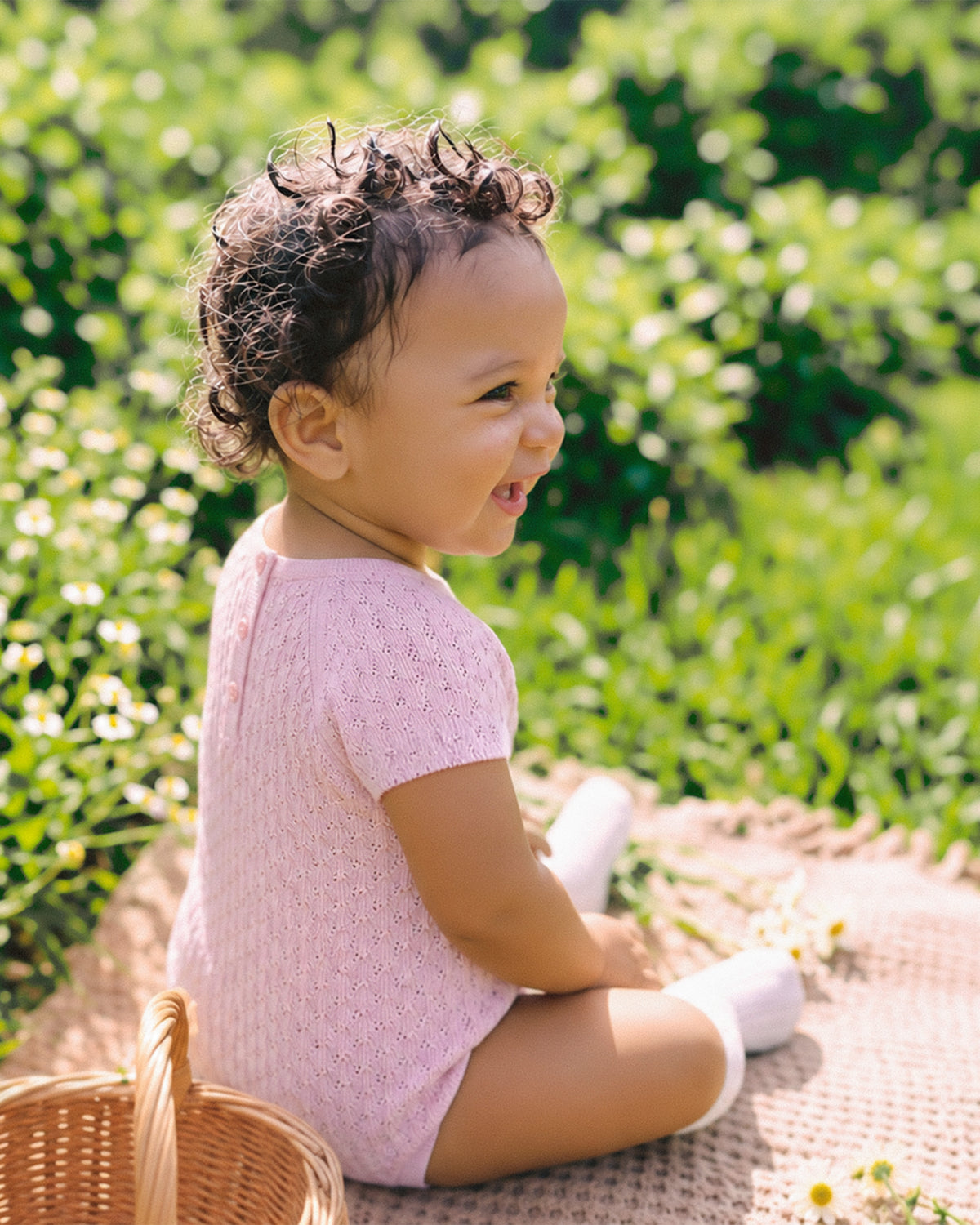 Minihaha Willa Knit Pointelle Bodysuit