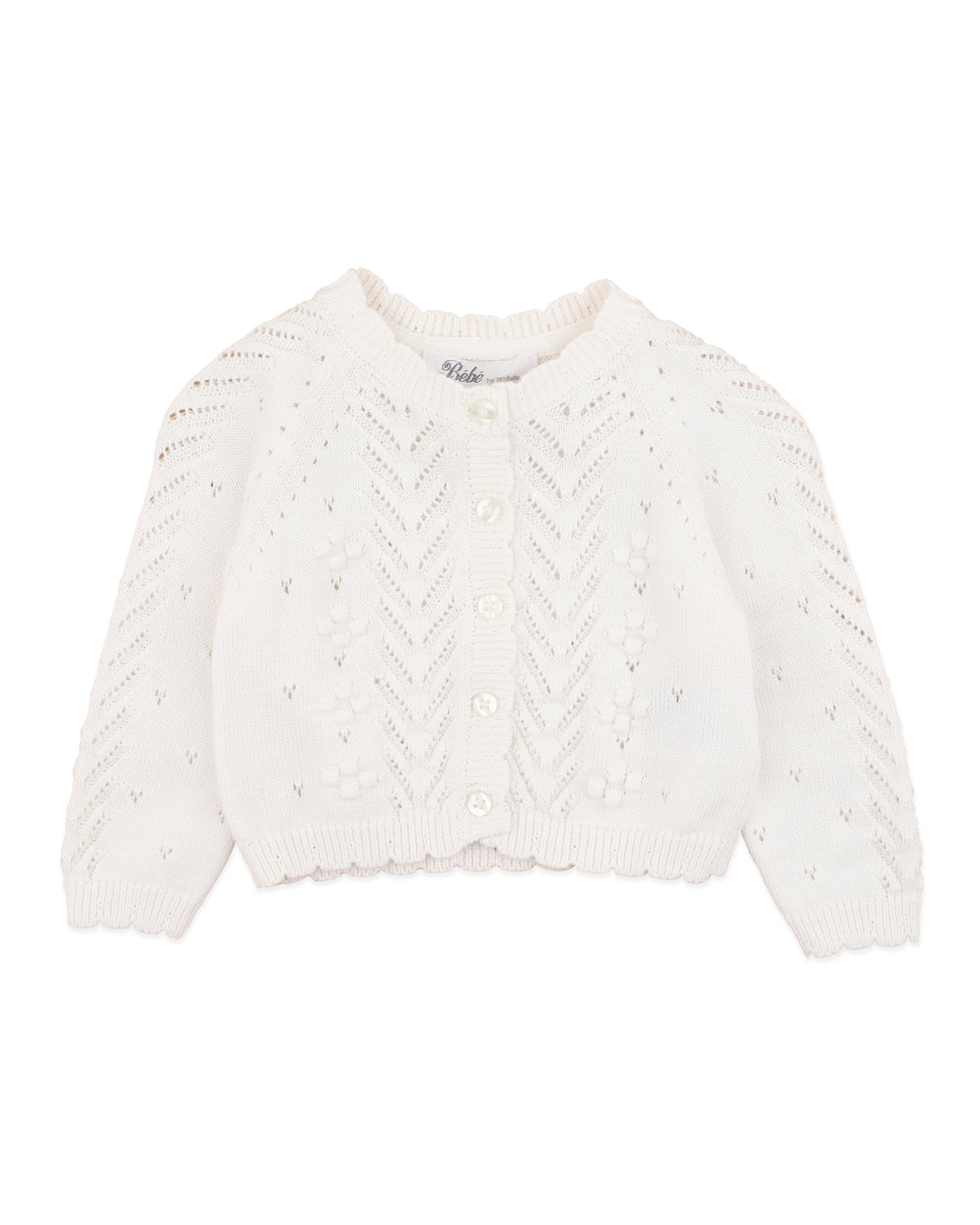 Minihaha Willa Cloud Pointelle Cardi
