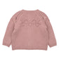 Minihaha Aubrey Needle Out Knitted Cardigan Dusky Pink