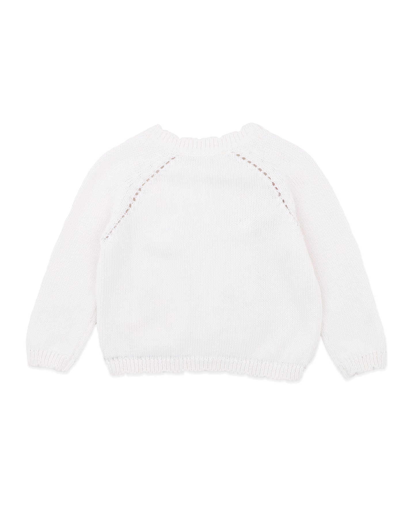 Minihaha Baby Fern Hand Embroidery Organic Cardigan Cloud
