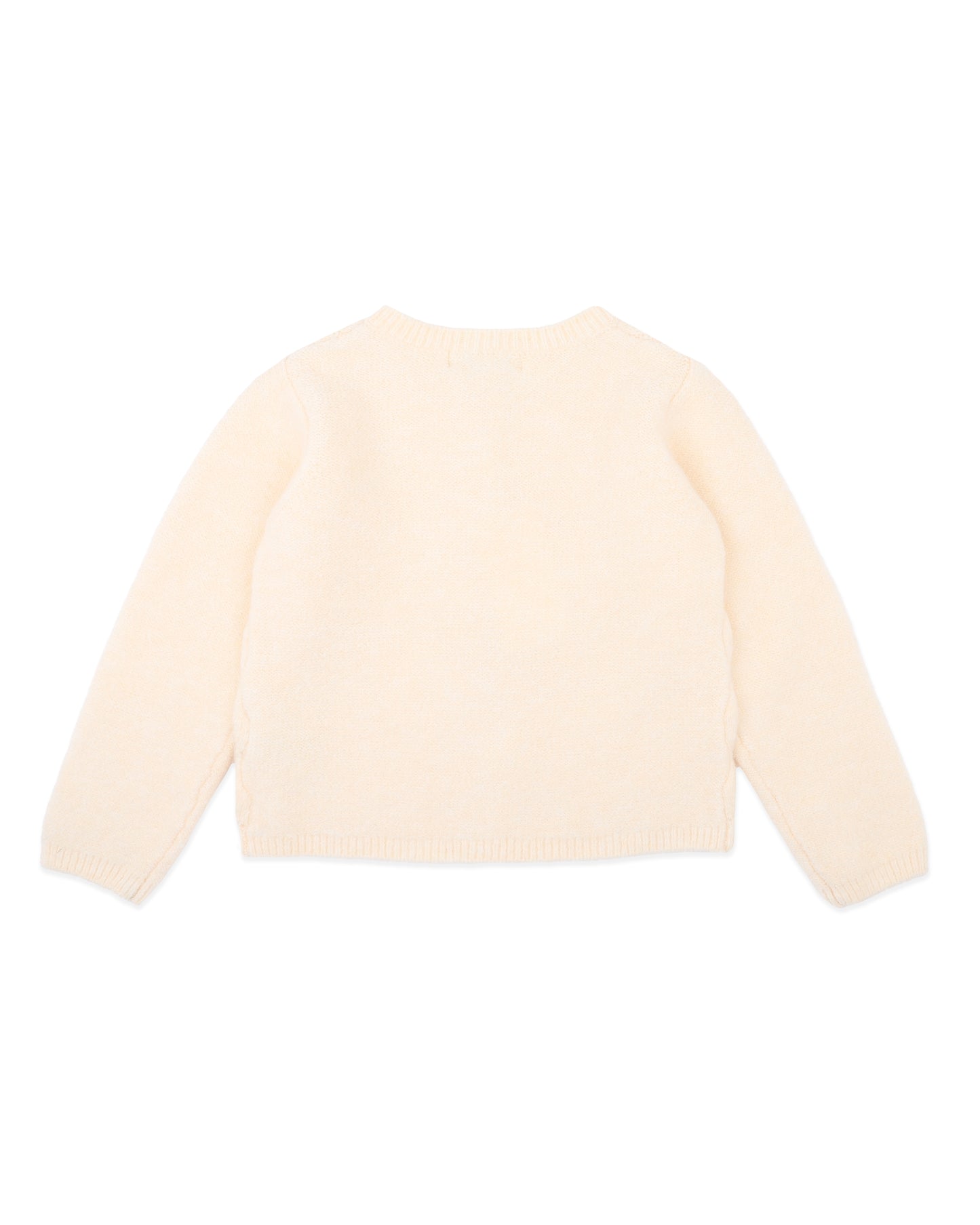 Minihaha Girls Cream Pointelle Cardigan