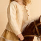 Minihaha Girls Cream Pointelle Cardigan