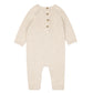 Minihaha Myles Bear Knitted Romper Oat