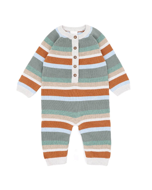 Minihaha Mateo Stripe Knitted Romper