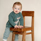 Minihaha Baby Otto Proud Puppy Organic Knitted Jumper Sage