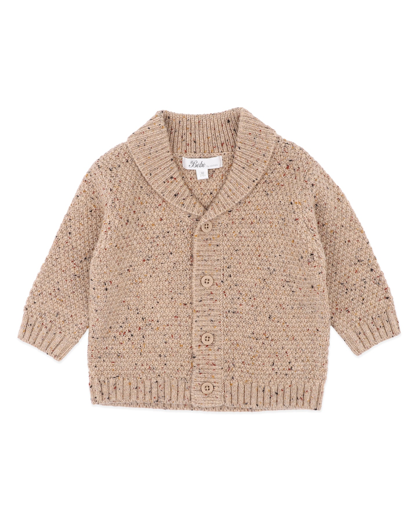 Minihaha Baby Jake Knitted Cardigan Mocha
