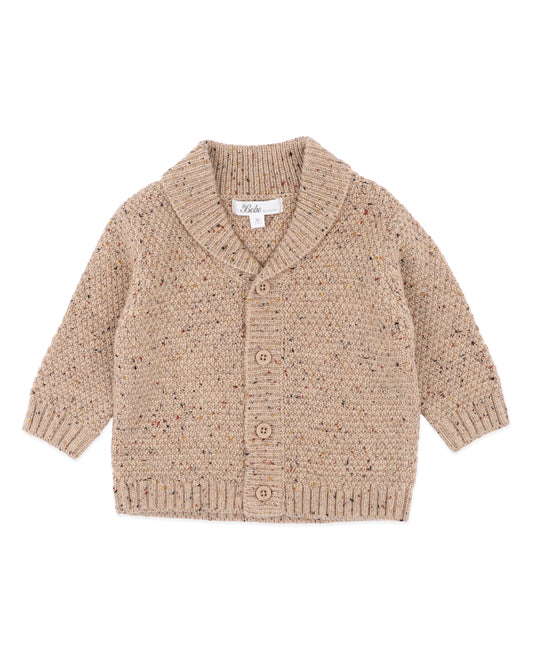 Minihaha Baby Jake Knitted Cardigan Mocha