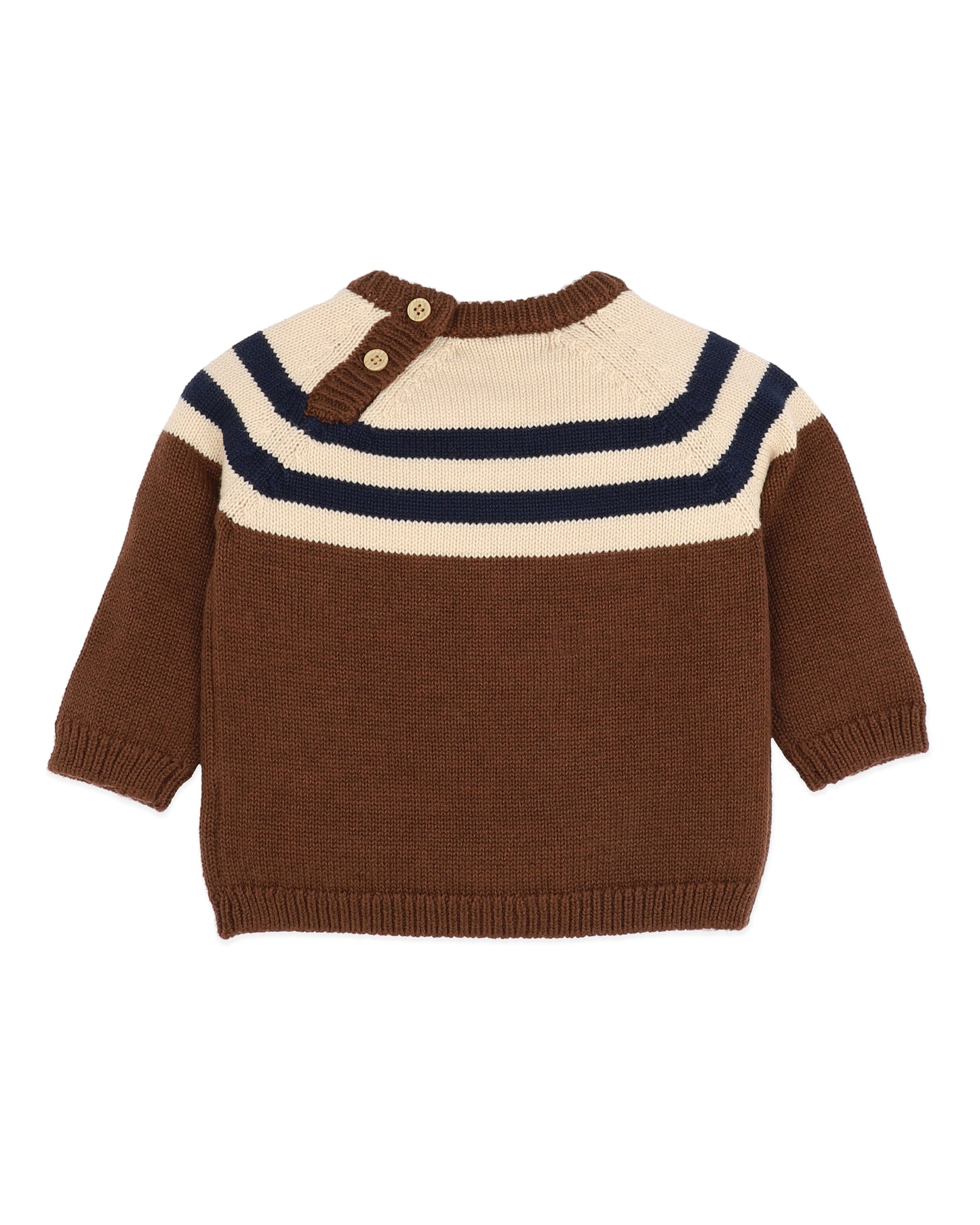 Minihaha Baby Jake Raglan Stripe Knitted Jumper